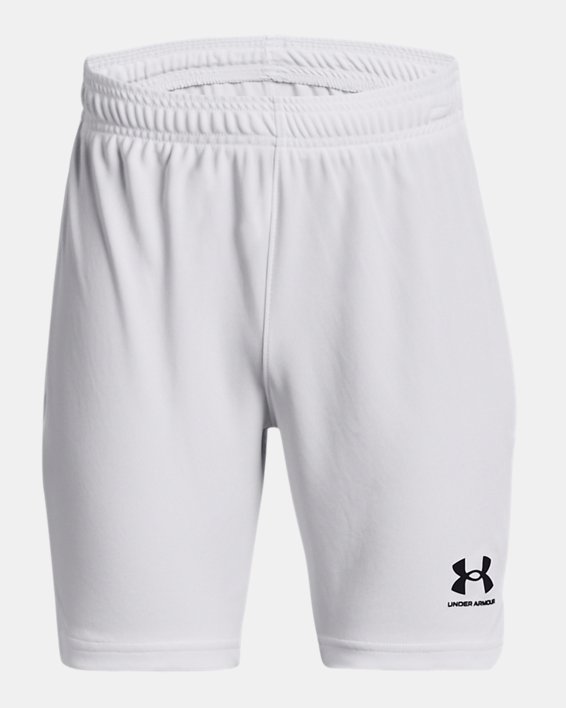 Boys' UA Challenger Core Shorts, White, pdpMainDesktop image number 0